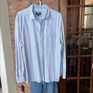 Johnston & Murphy Light Blue Shirt